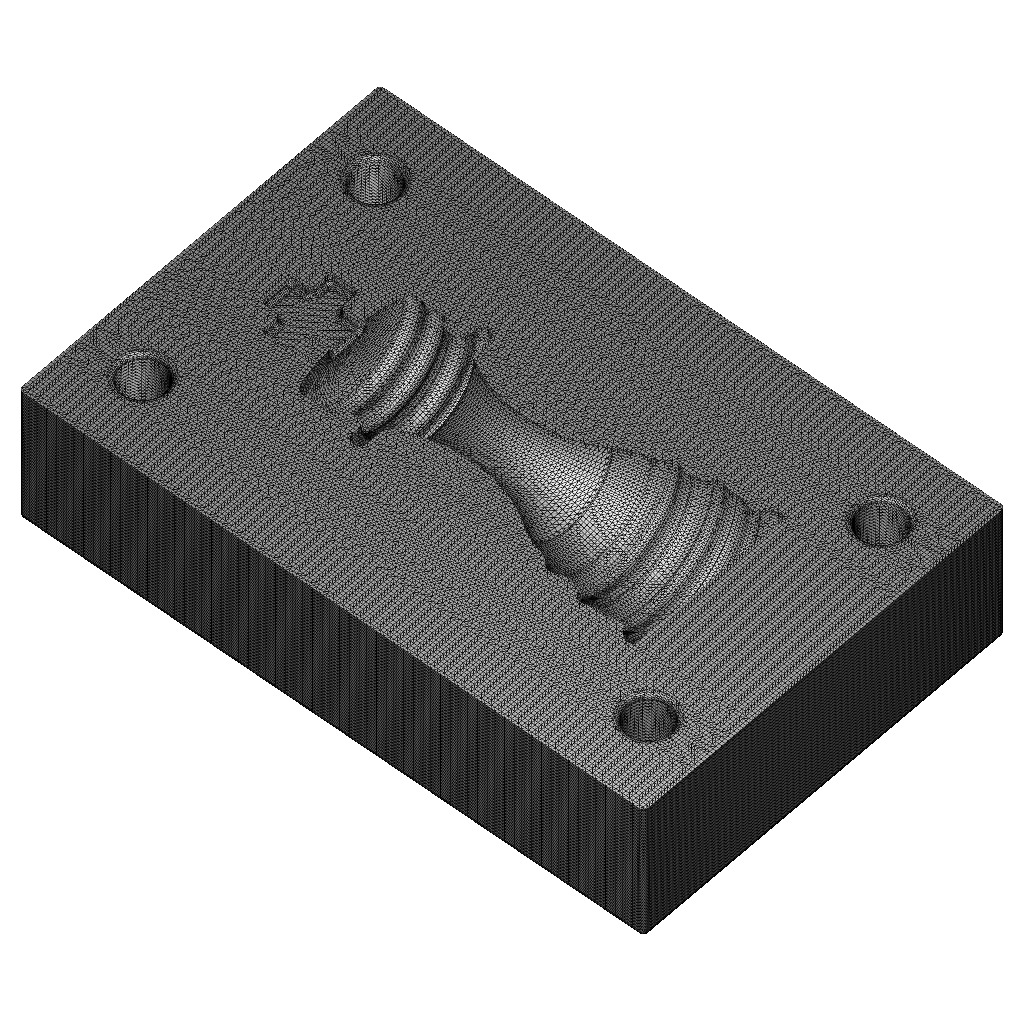 Chocolate Mold Chess King 3D print model_6