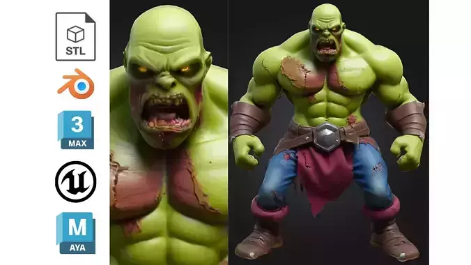 Big Zombie Orc Brute Boss