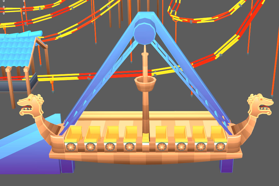 amusement park asset pack Low-poly 3D model_10