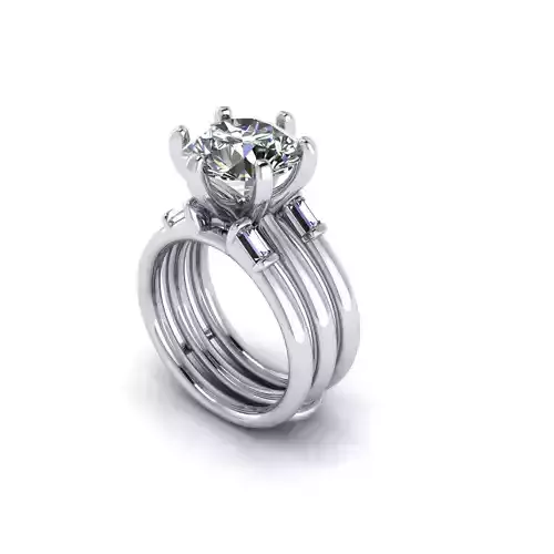 Great Tiffany Diamond Wedding Ring