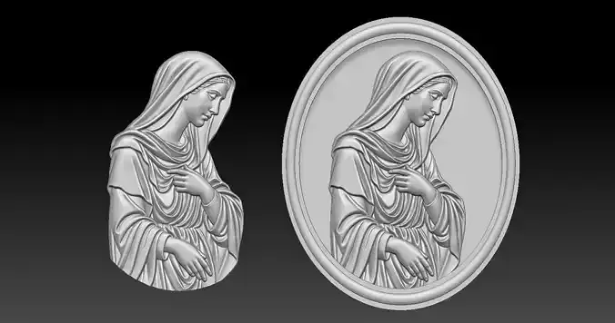 Virgin Mary Pendant 3