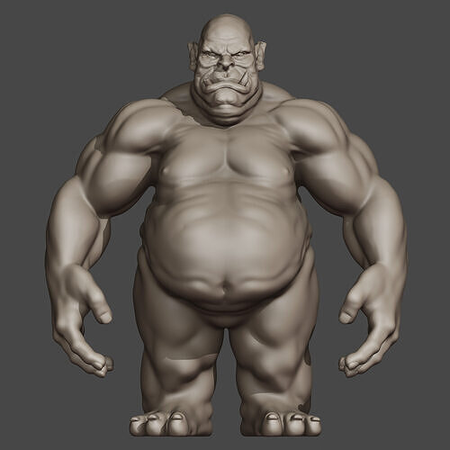Orc Base Mesh Sculpt 01 3D model