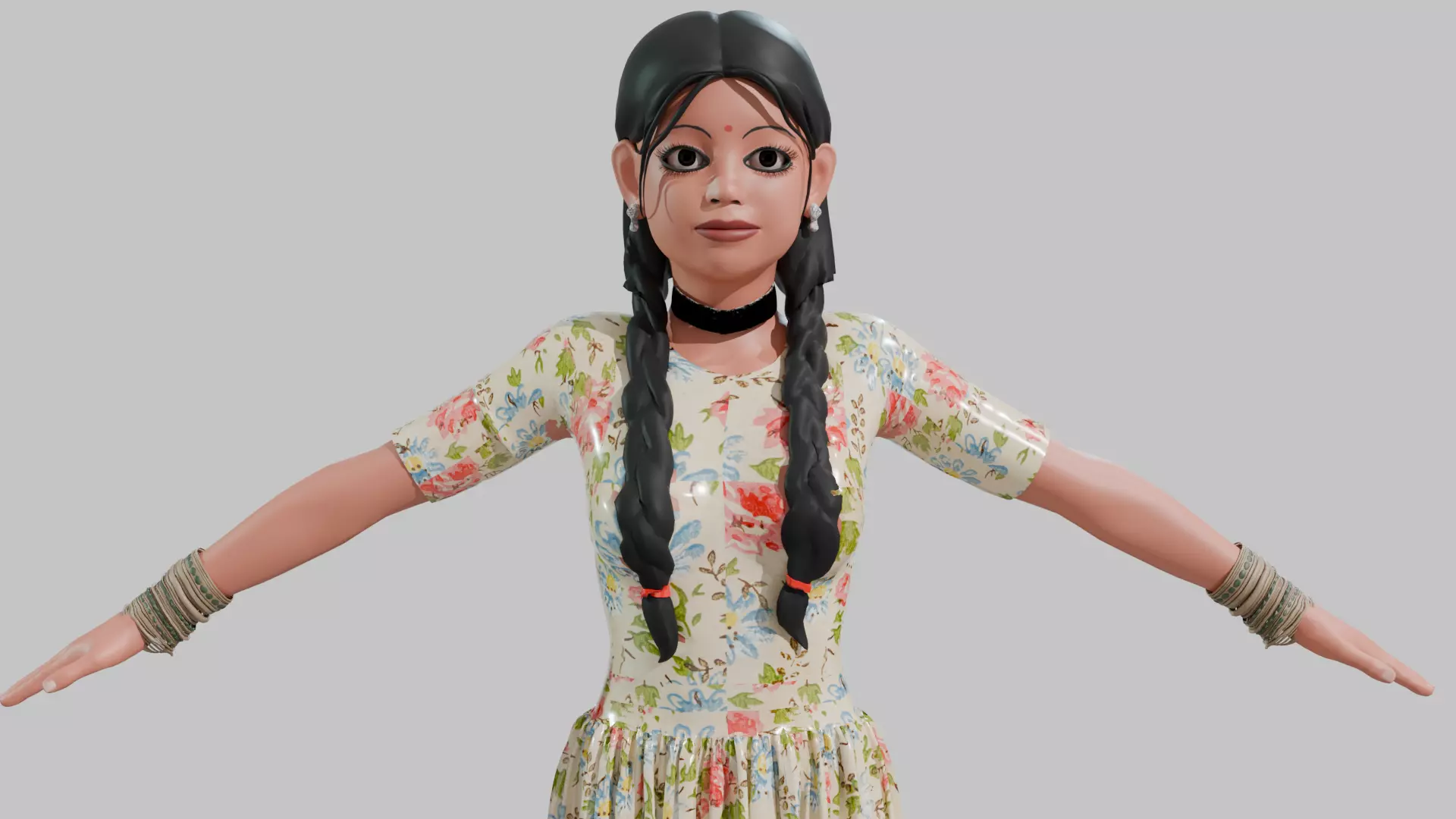 Rigged Human Character for Animation - High-Quality 3D Model 3D model_0