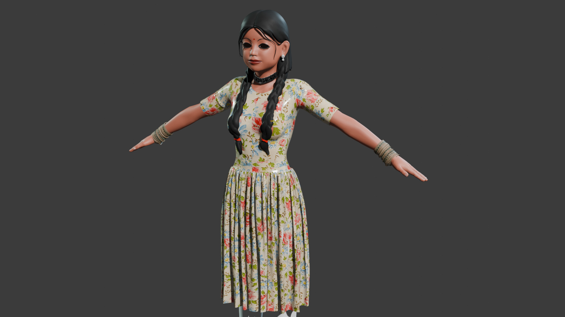 Rigged Human Character for Animation - High-Quality 3D Model 3D model_3