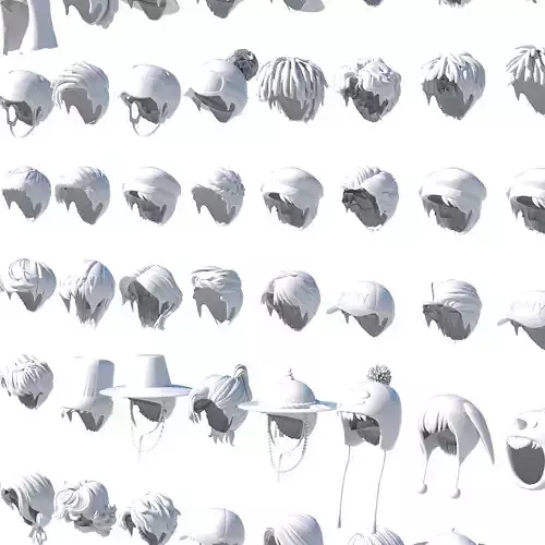 Cartoon Male hairstyle