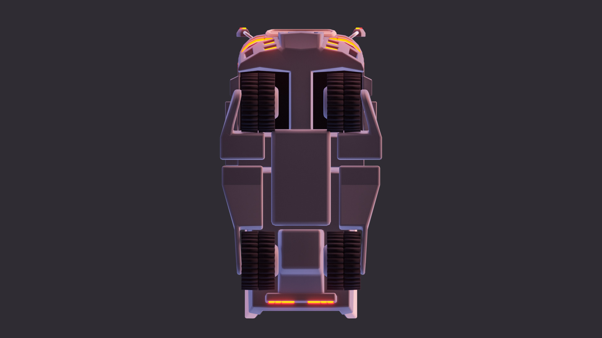 Low Poly Stylized Dump Truck 3D model_7