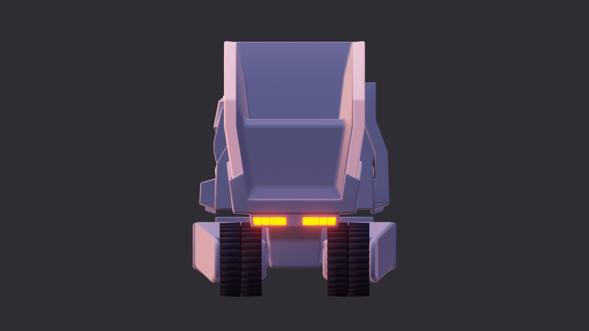 Low Poly Stylized Dump Truck 3D model_6