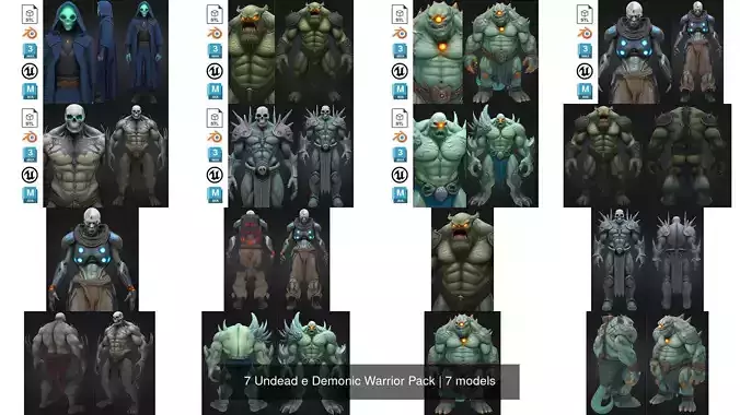 7 Undead e Demonic Warrior Pack