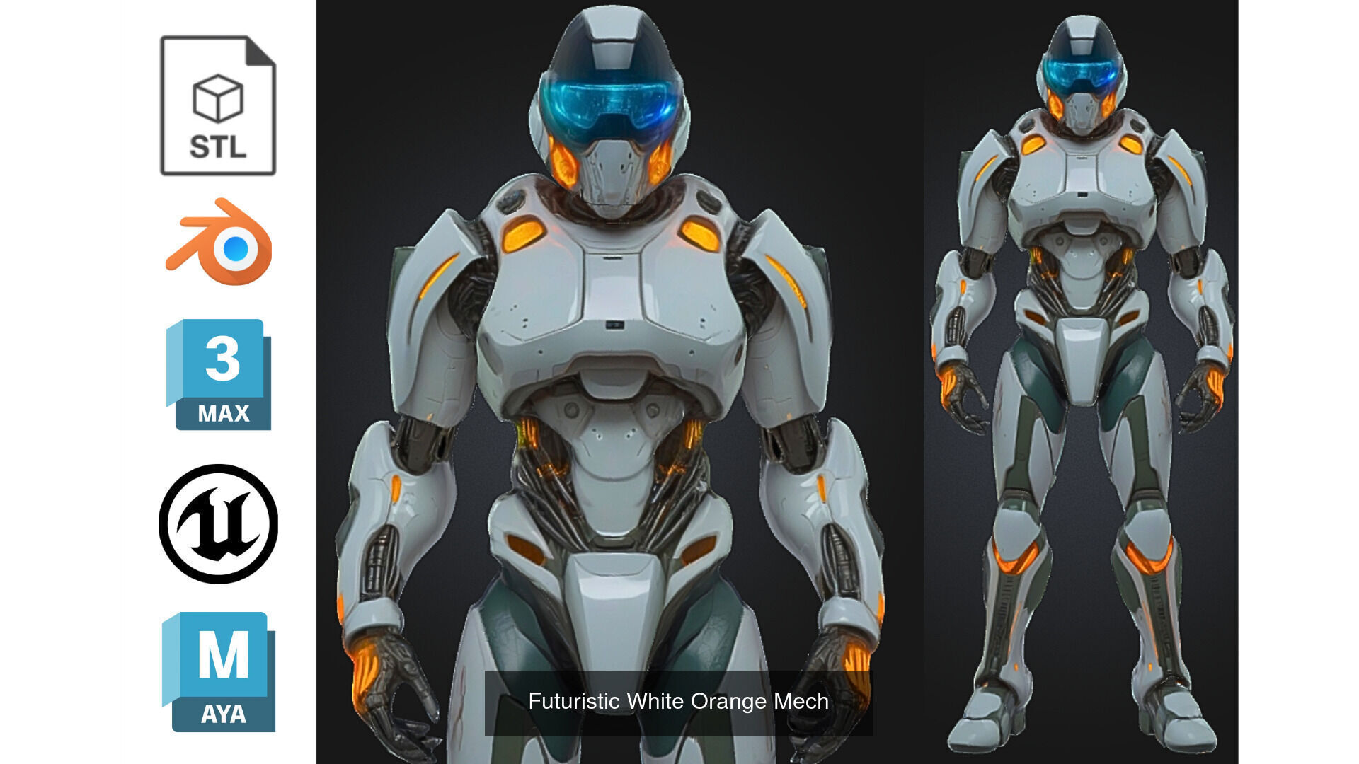 PACK 15 Stylized Sci-Fi Android and Robot Pack 3D Model Collection_9