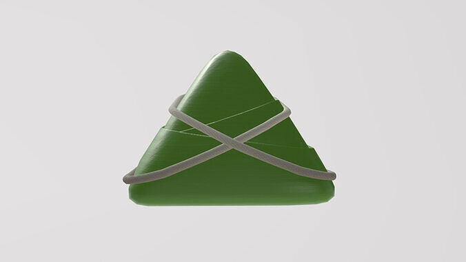 Stylized Low-Poly Rice Dumpling Low-poly 3D model 5