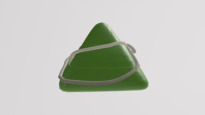 Stylized Low-Poly Rice Dumpling Low-poly 3D model 6