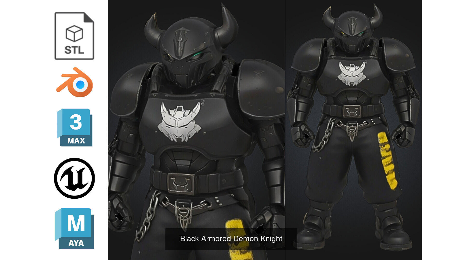 PACK 5 Armored Mecha Warrior Pack 3D Model Collection_5