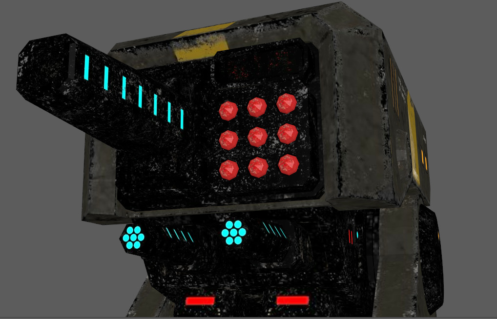 anti aircraft defence Low-poly 3D model_2