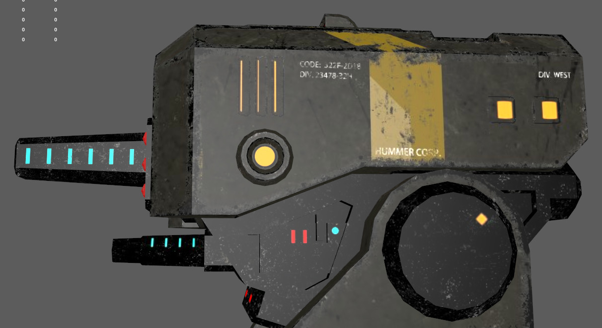 anti aircraft defence Low-poly 3D model_3