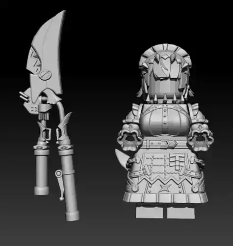 Lego brick minifigure compatible Ellen Joe Zenless Zone Zero 