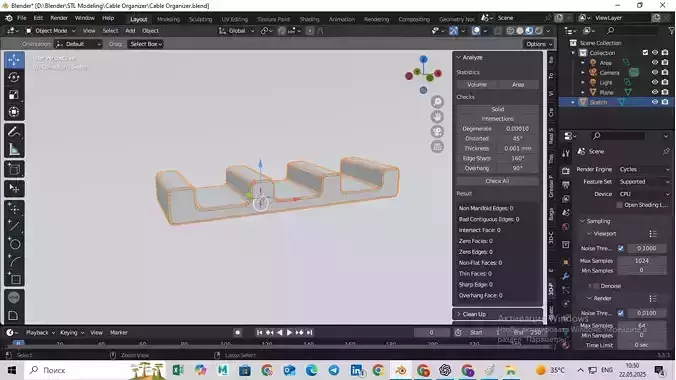 Minimalist Cable Organizer for USB Wires 