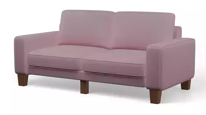 pink fabric sofa