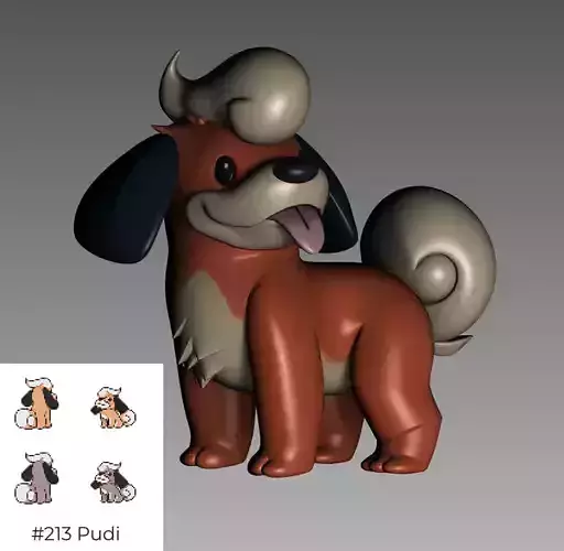 Beta Baby Growlithe Pudi Rejected Pokemon