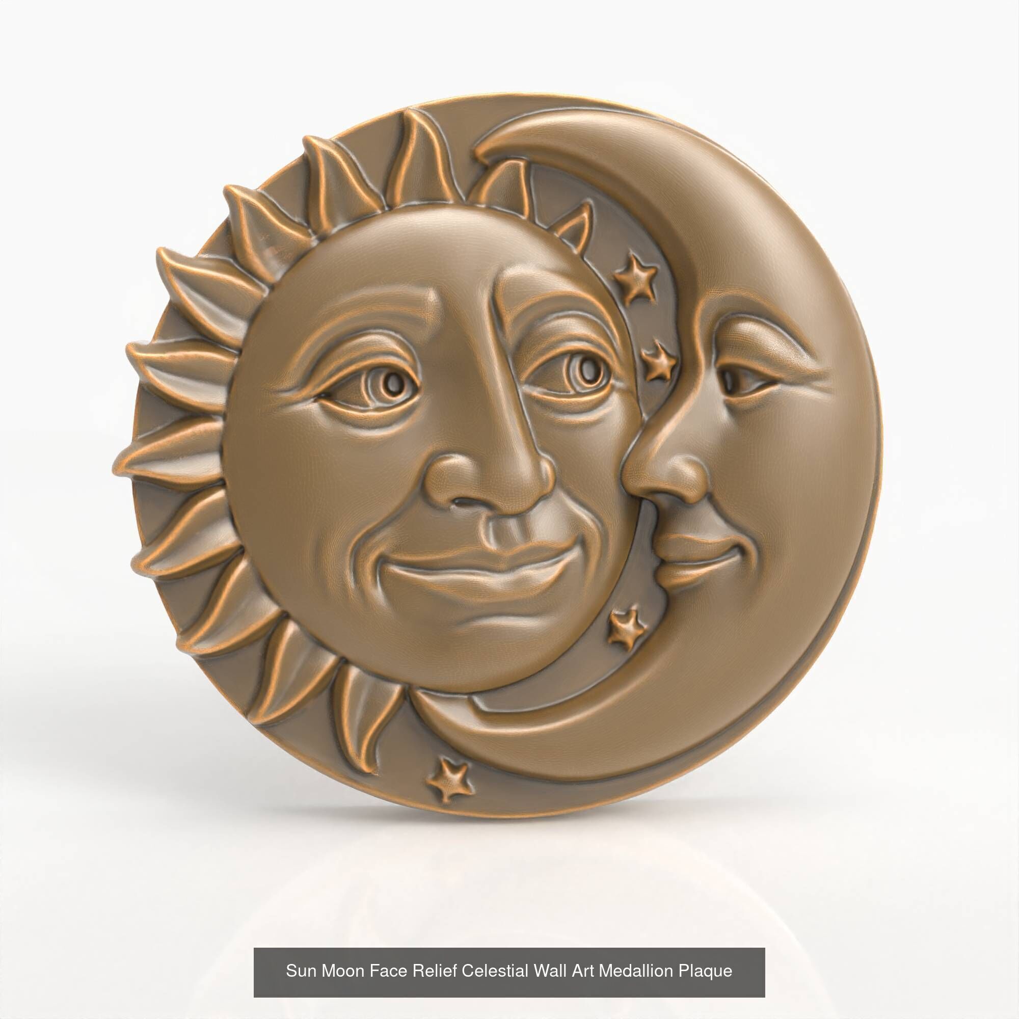 Sun and Moon Celestial Wall Art Medallion Pendant Collection _1