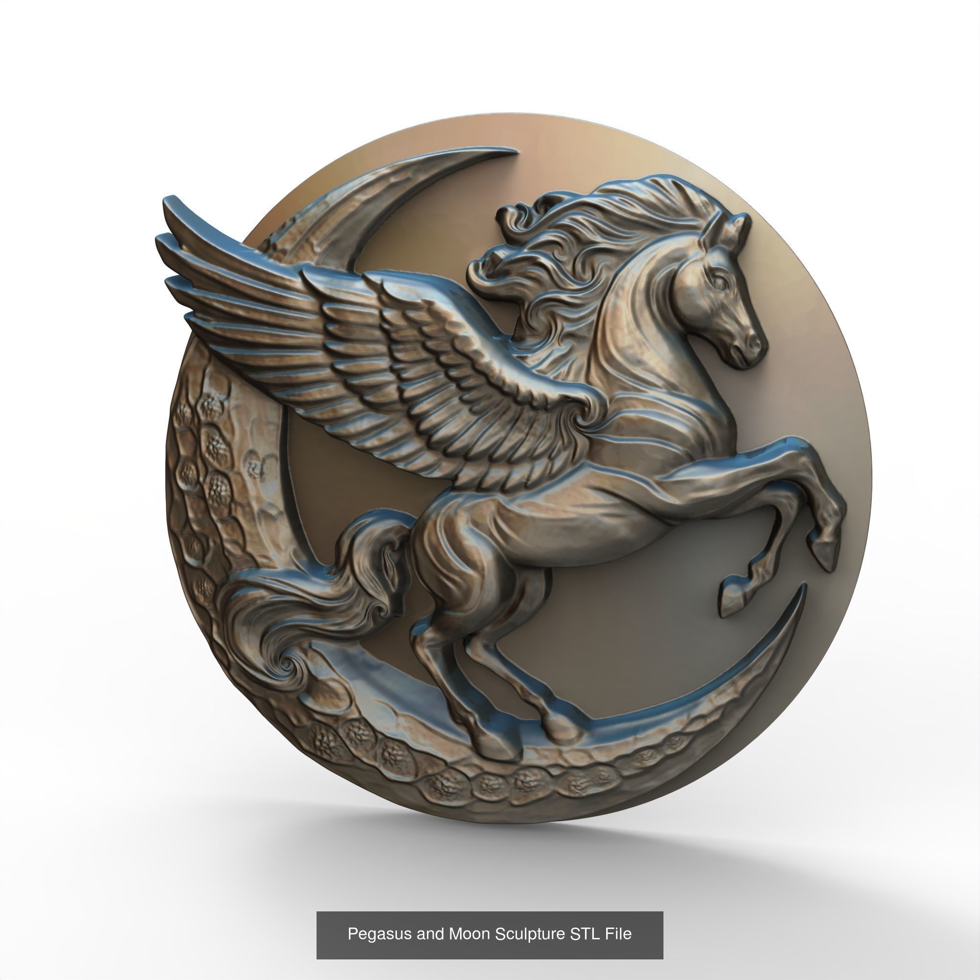 Sun and Moon Celestial Wall Art Medallion Pendant Collection _4