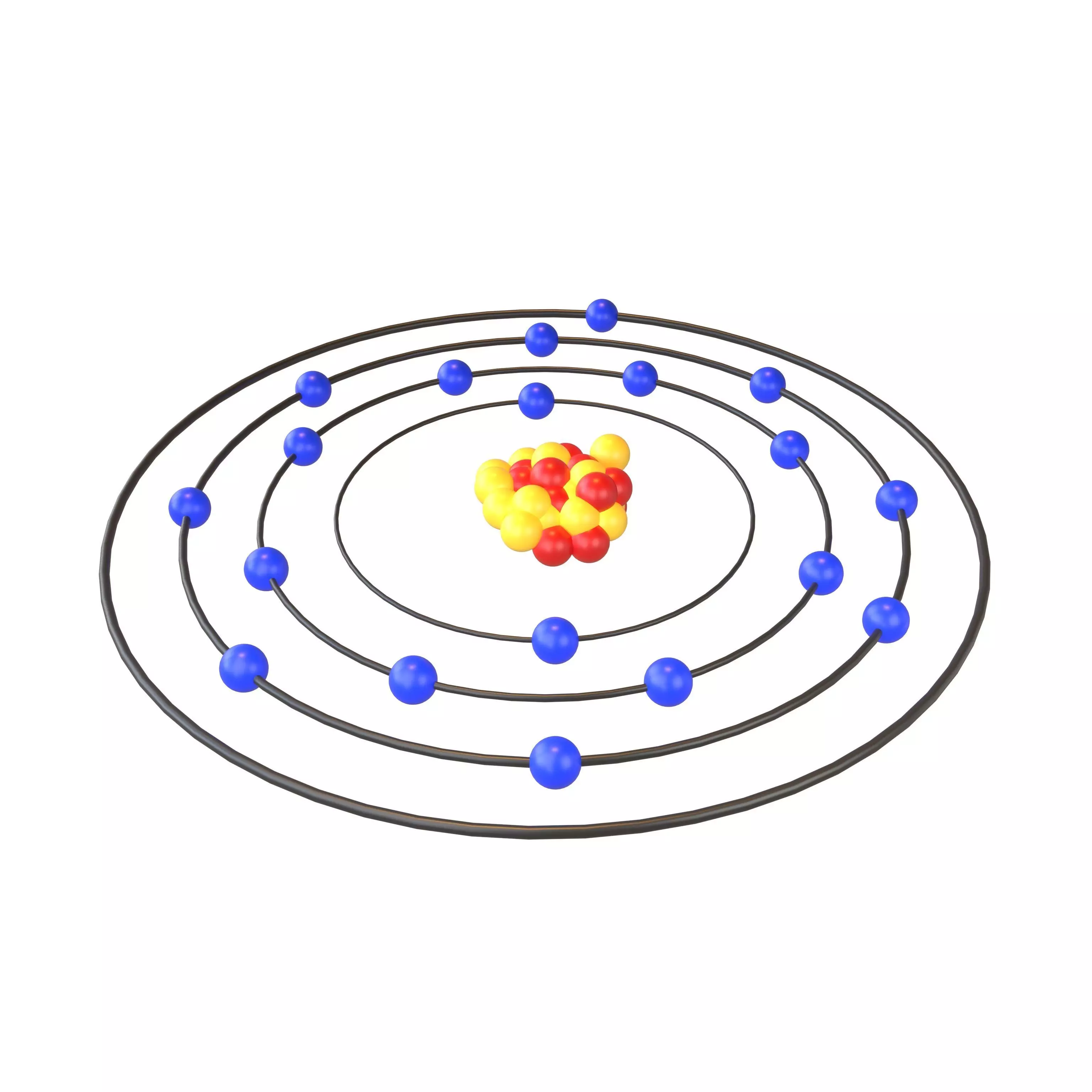 Potassium Chemical Element v1 001 Low-poly 3D model