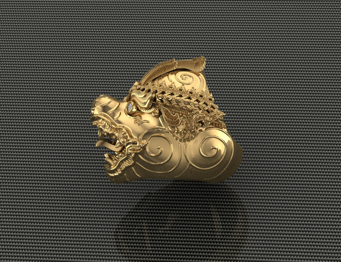 Hanuman Ring Lakhon khol Khmer  3D print model_1
