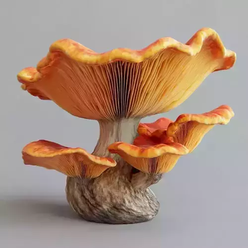 Mushroom model ready for printing 