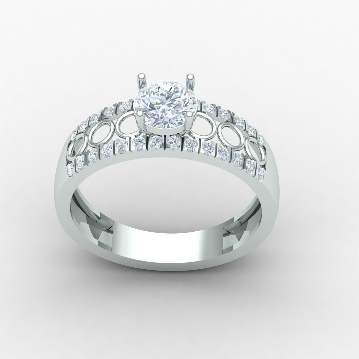 Wedding ring 05 3D print model_8