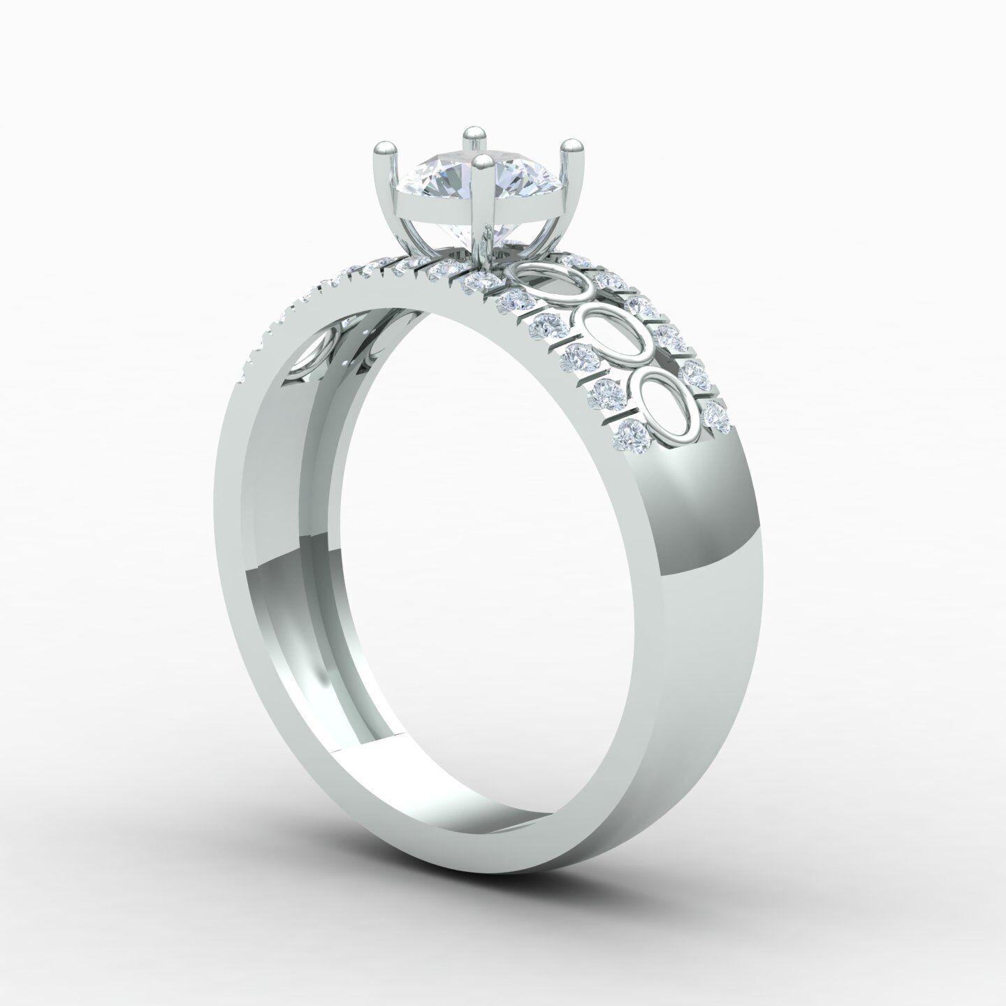 Wedding ring 05 3D print model_7