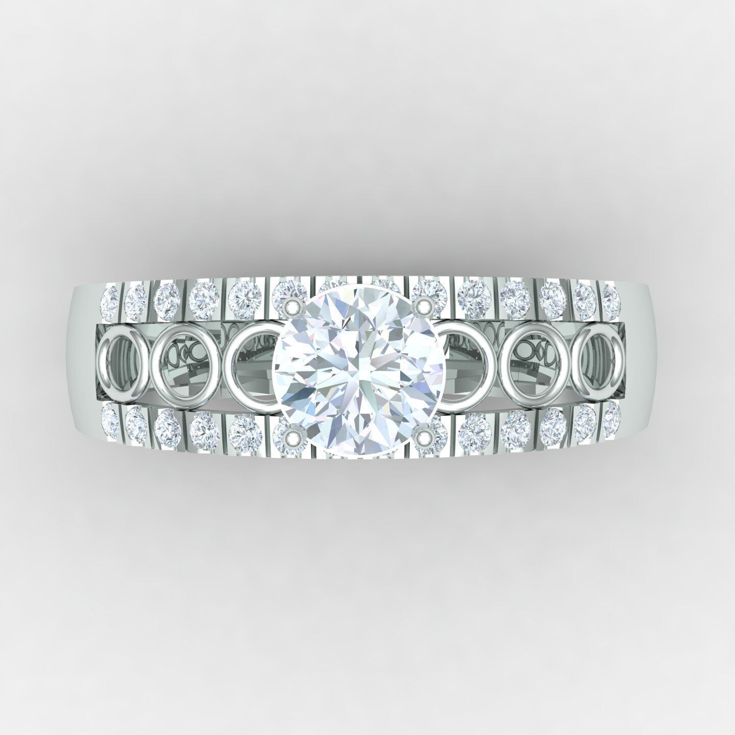 Wedding ring 05 3D print model_9