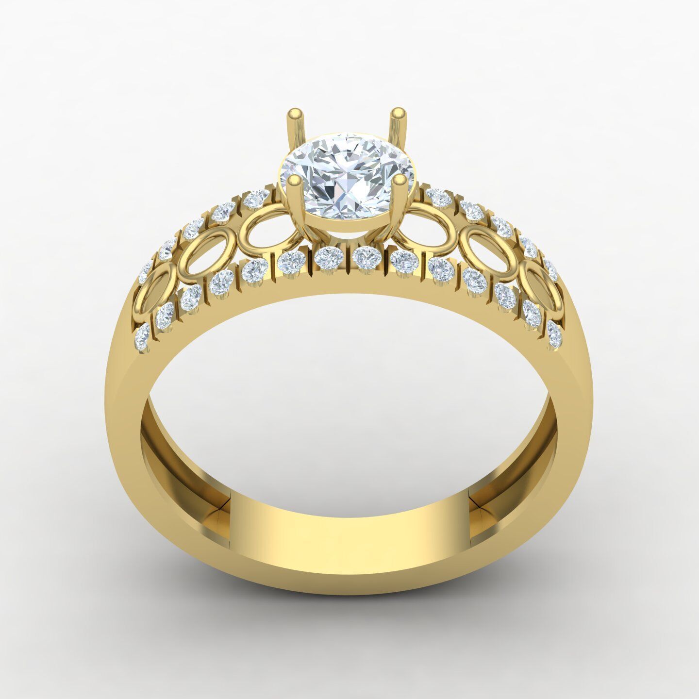 Wedding ring 05 3D print model_3