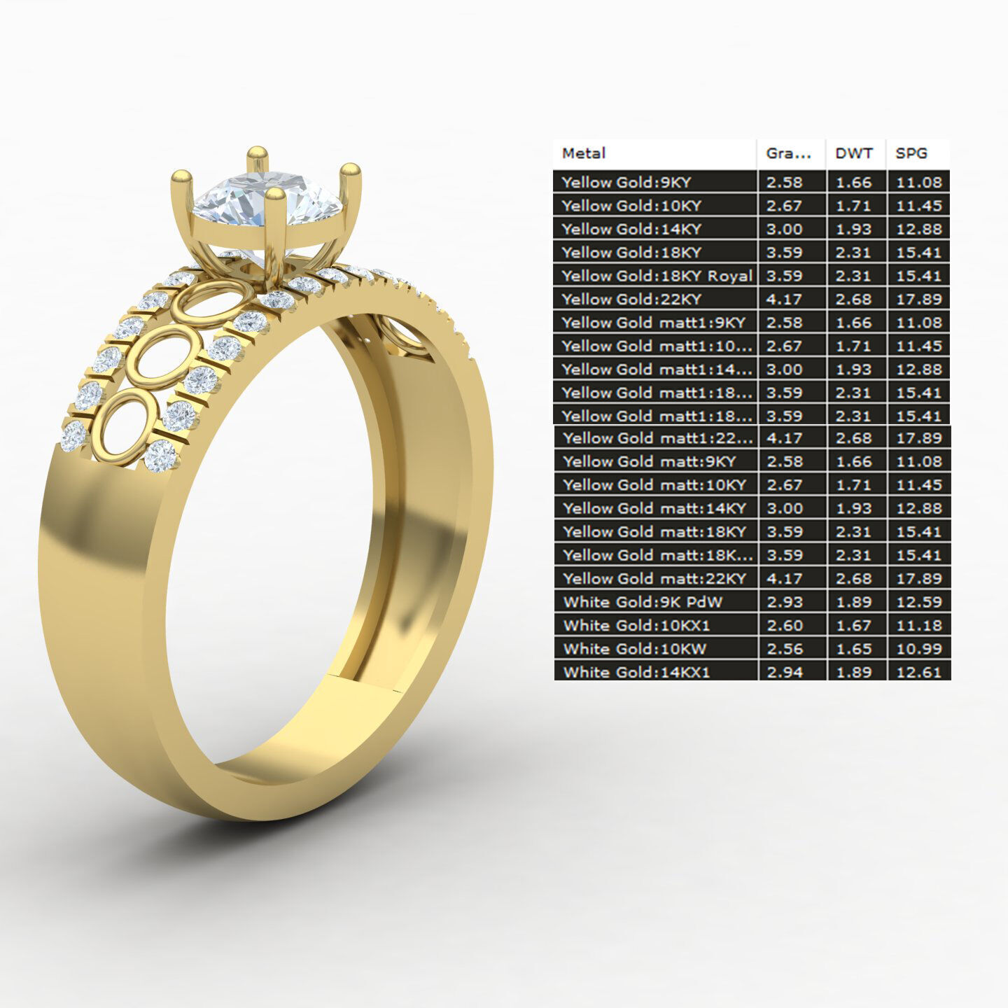 Wedding ring 05 3D print model_10