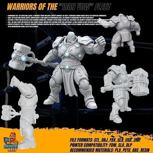 3D Printable Iron Oath Thunderstrike Heavy Battle Armor 3D model