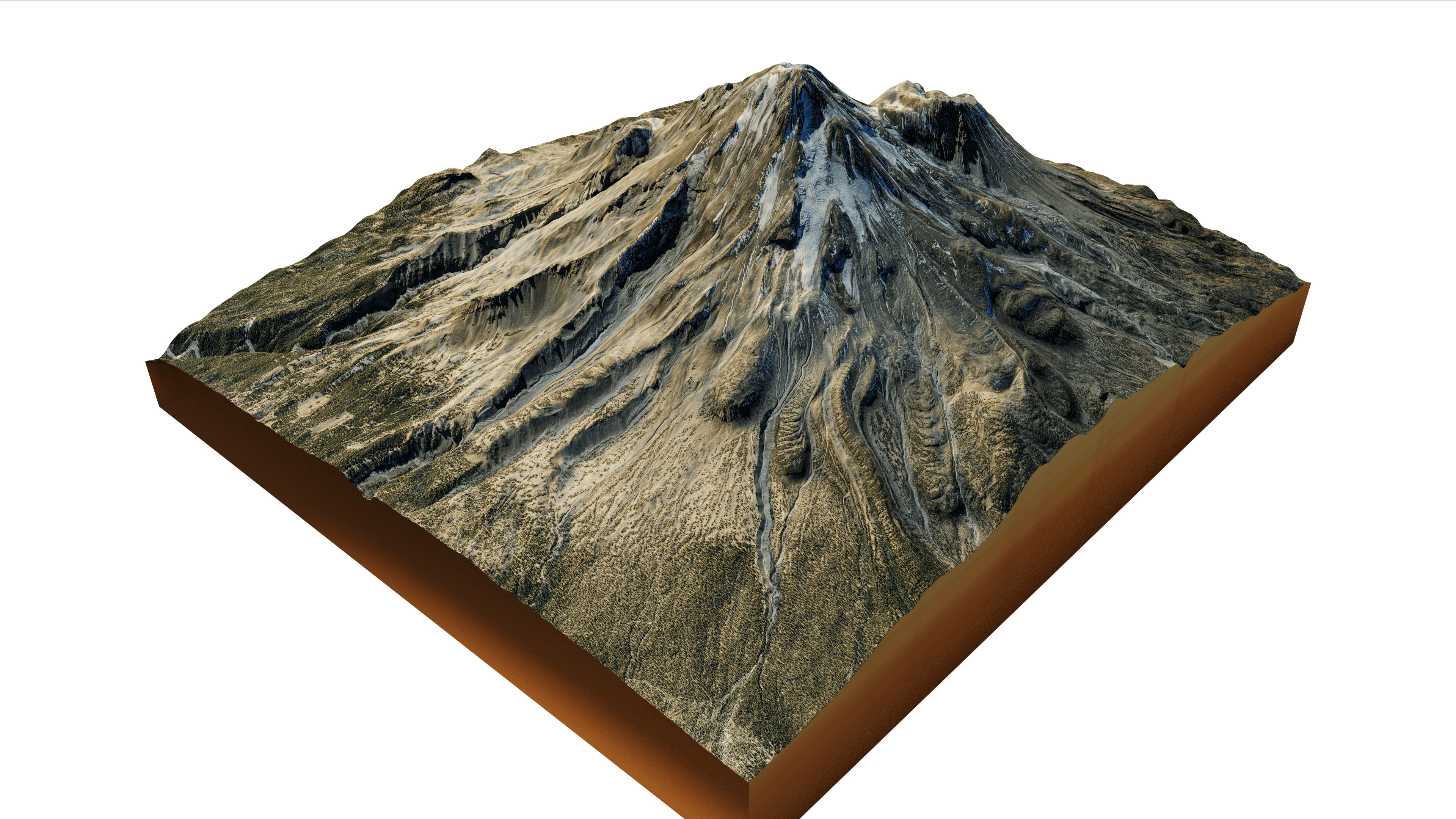 Mount Shasta 3d model terrain 3D model_12