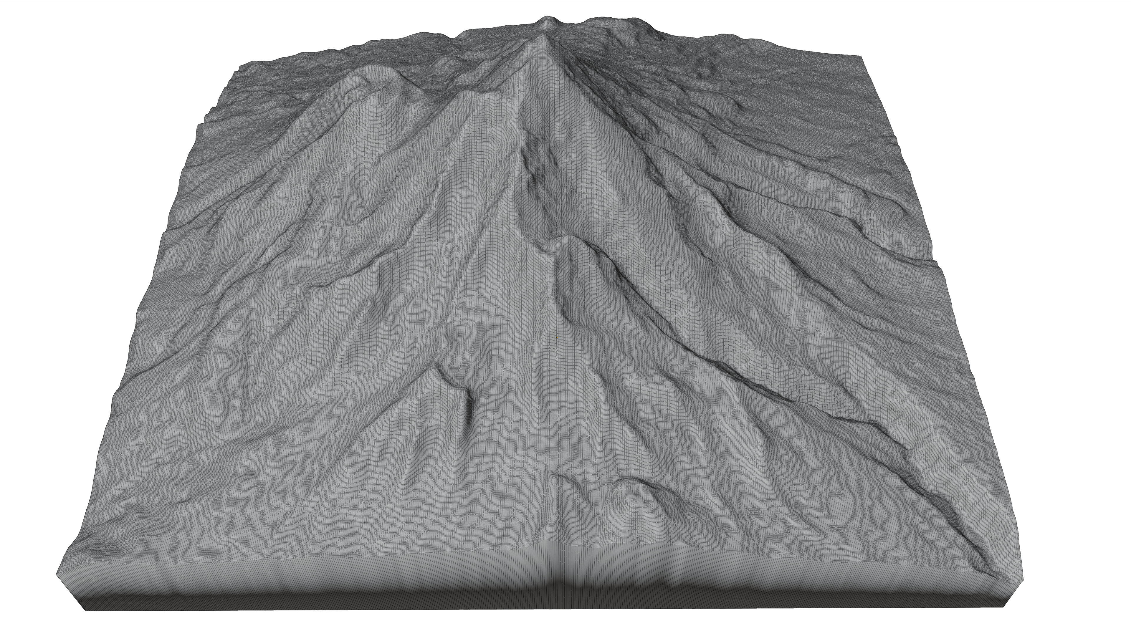 Mount Shasta 3d model terrain 3D model_1