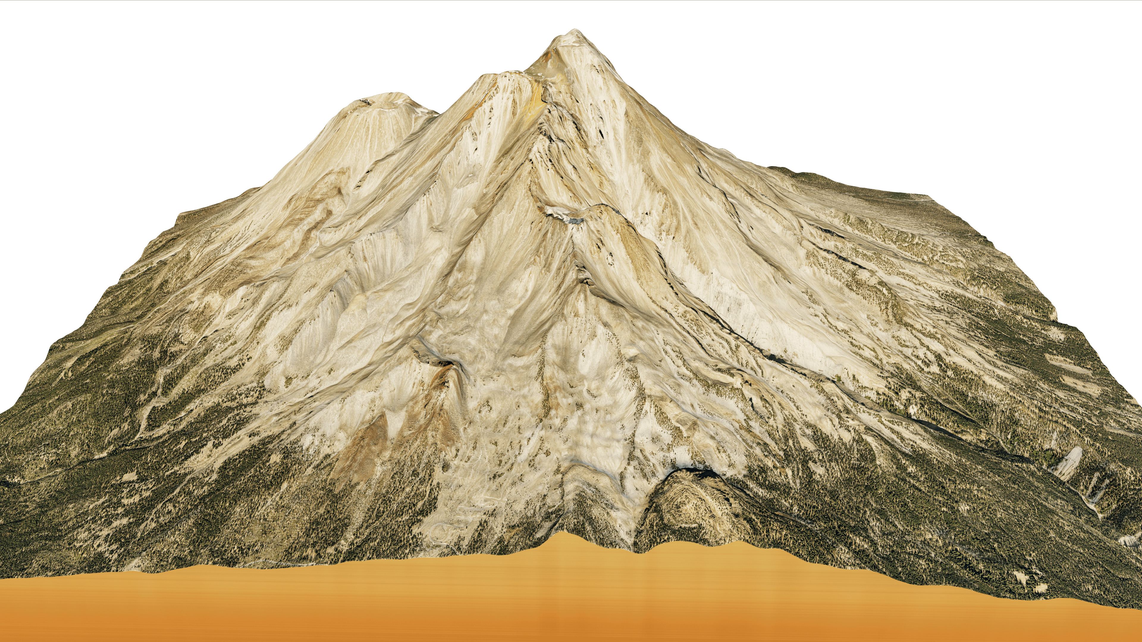 Mount Shasta 3d model terrain 3D model_4