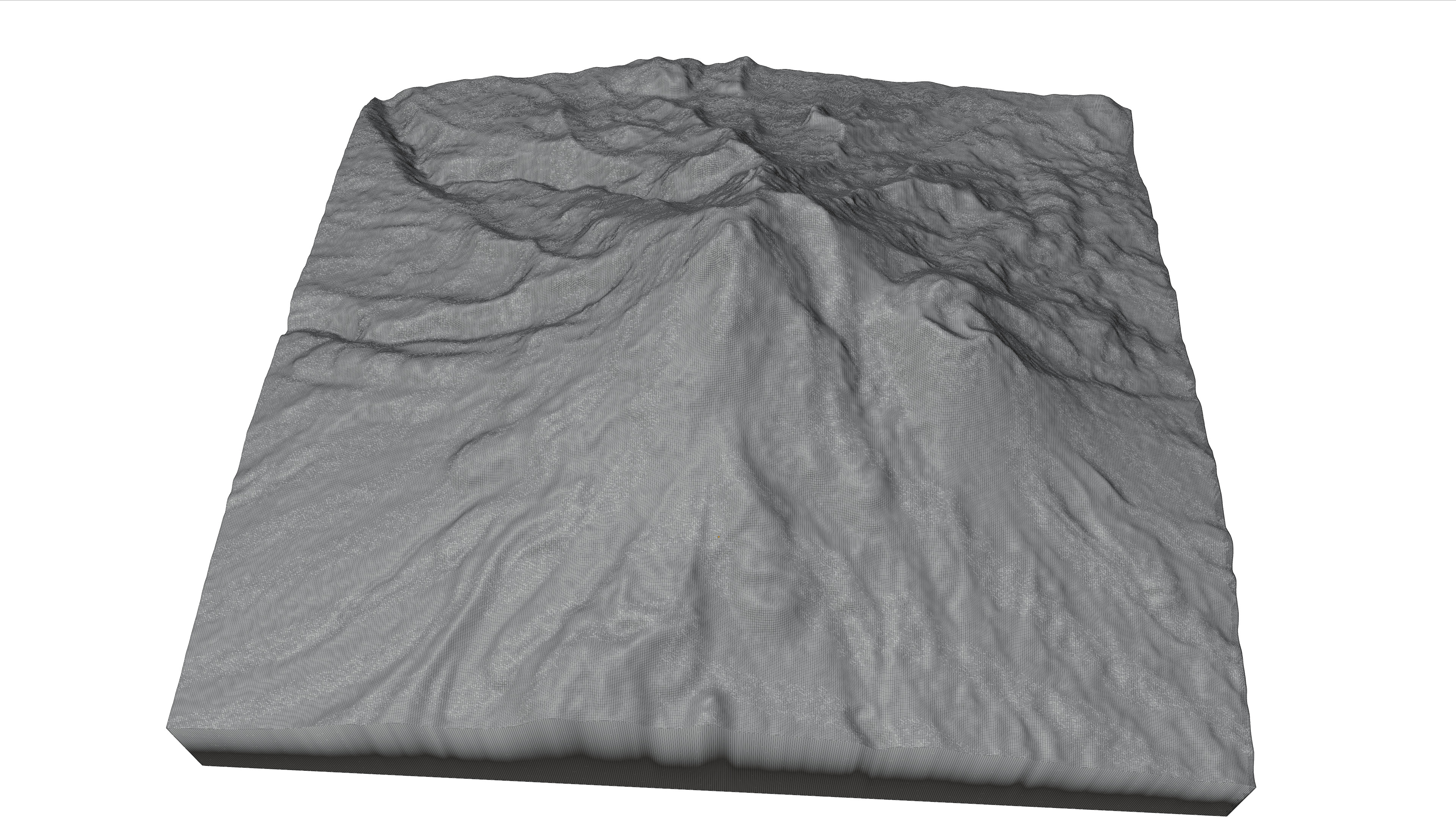 Mount Shasta 3d model terrain 3D model_3