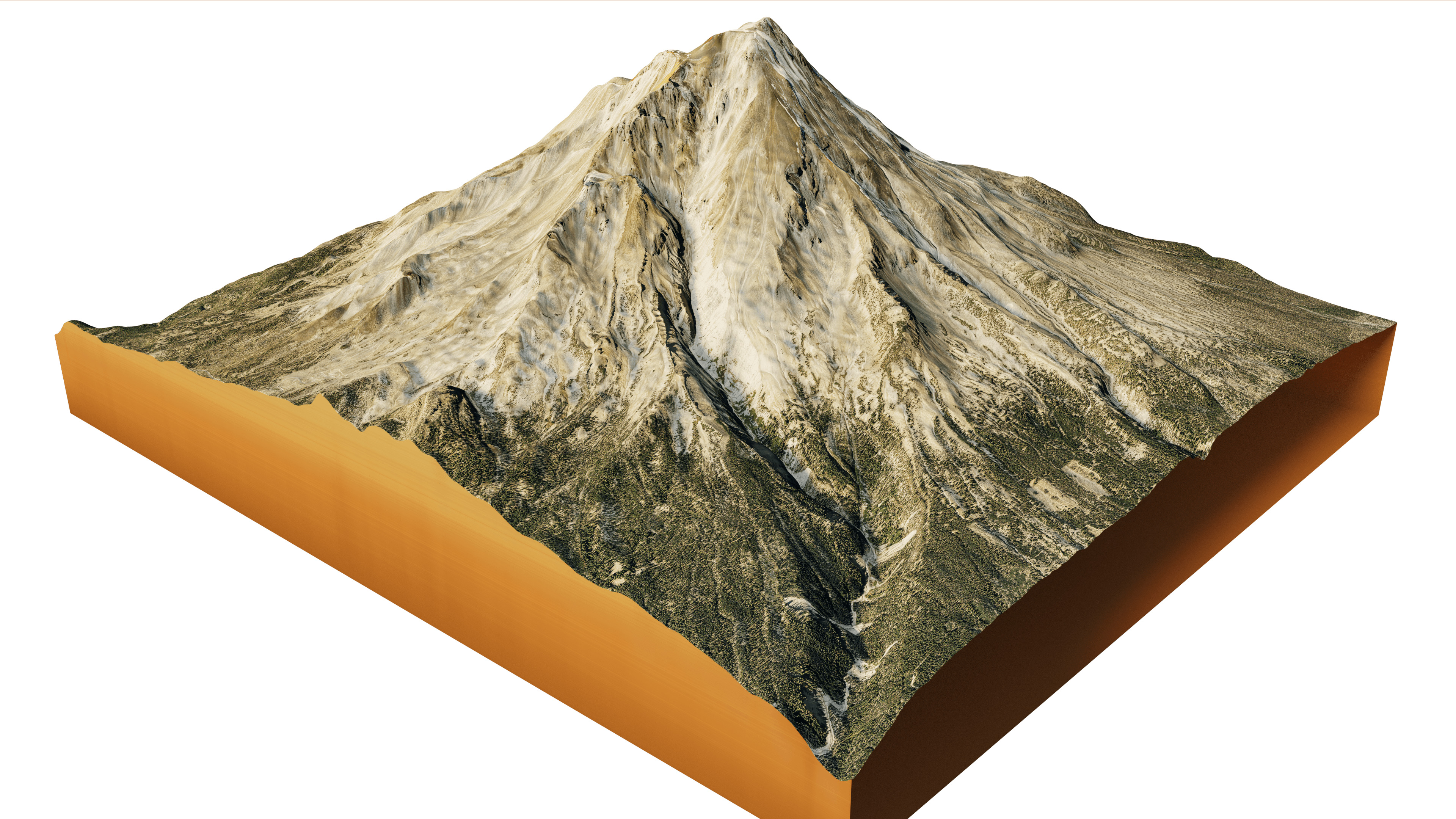 Mount Shasta 3d model terrain 3D model_9