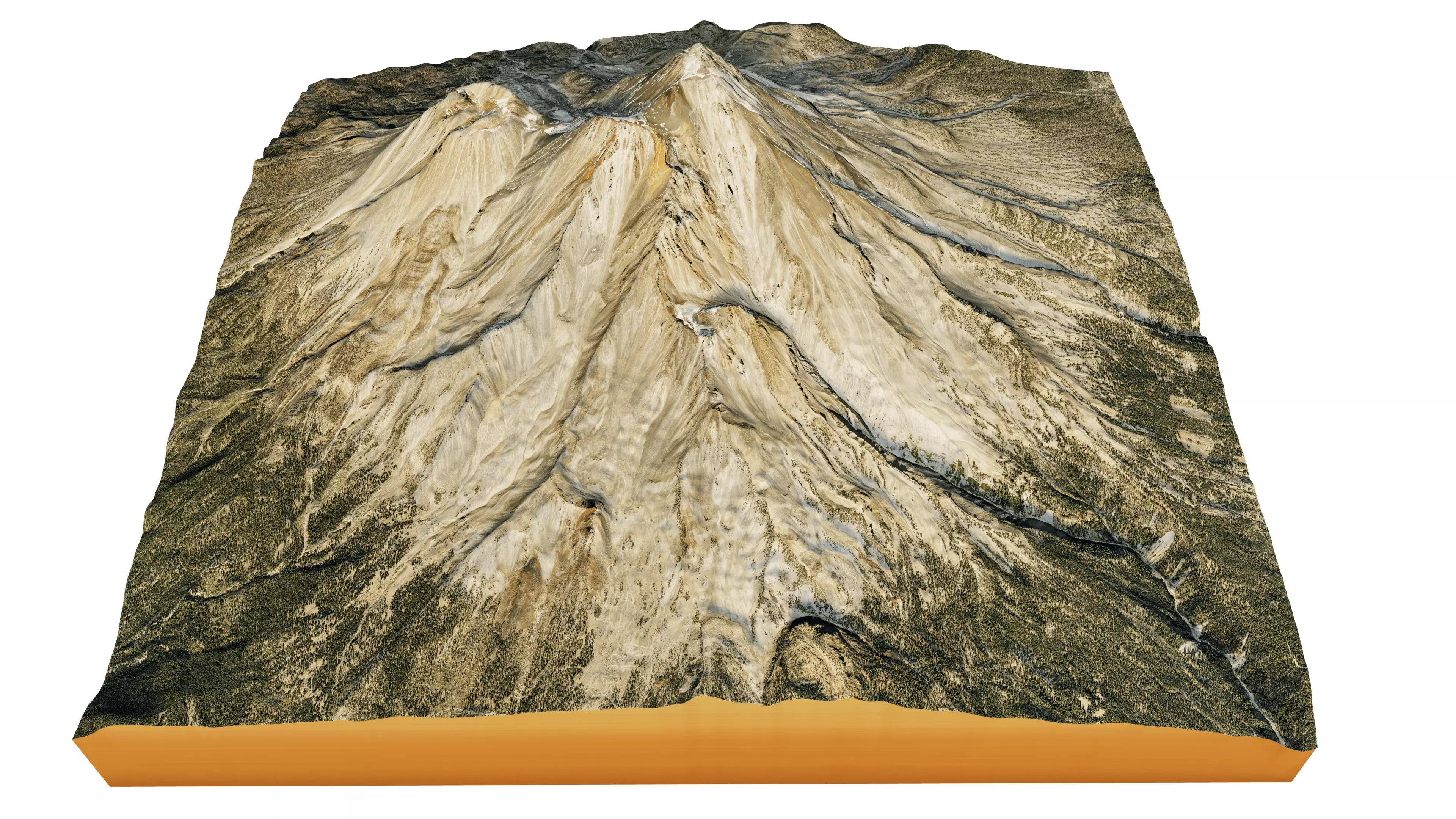 Mount Shasta 3d model terrain 3D model_0