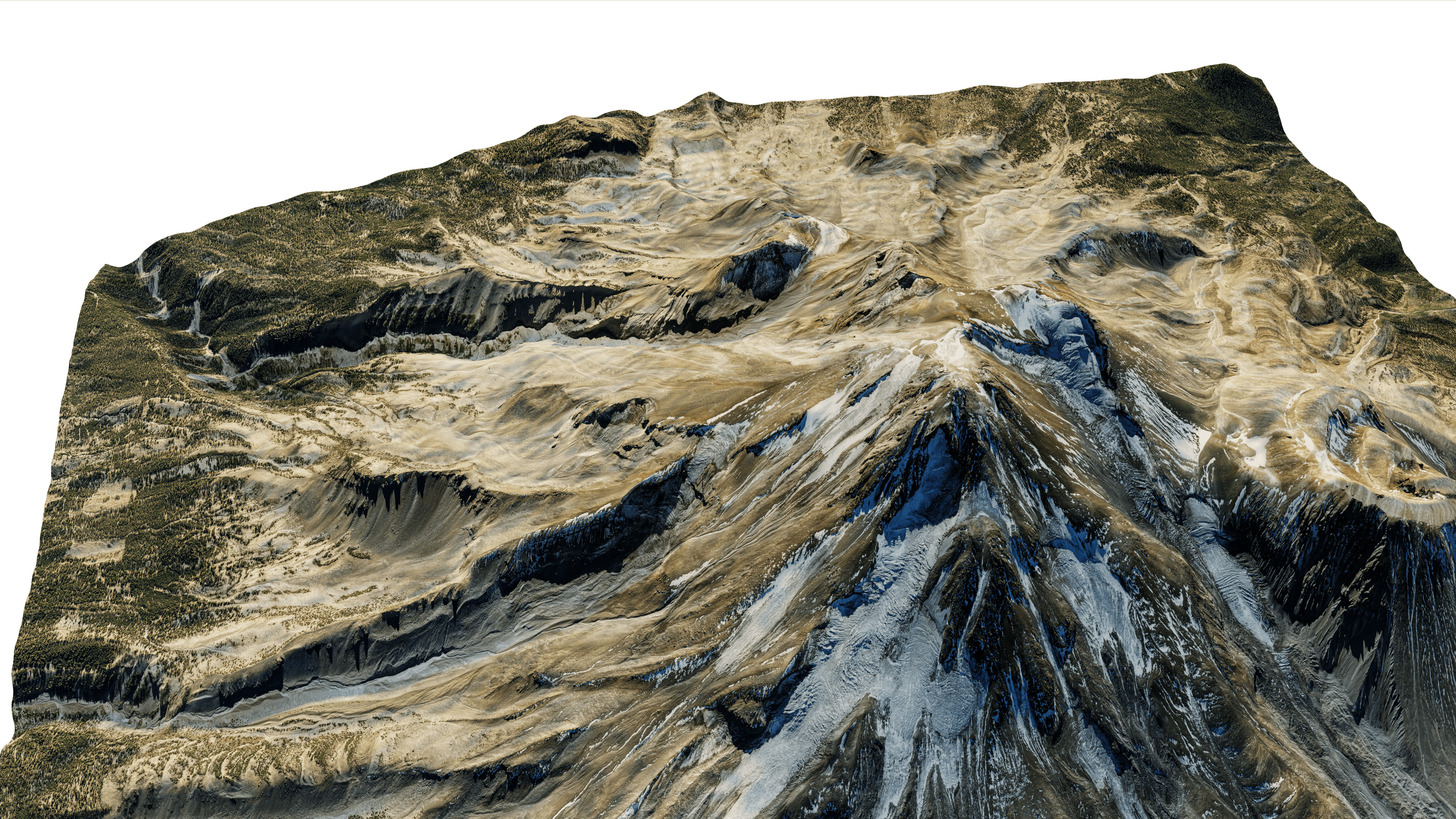 Mount Shasta 3d model terrain 3D model_11