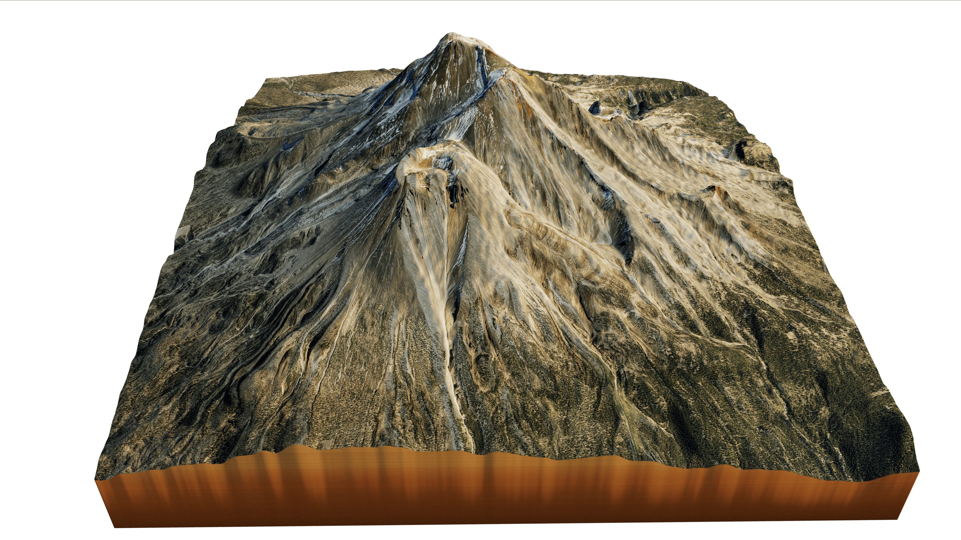 Mount Shasta 3d model terrain 3D model_14