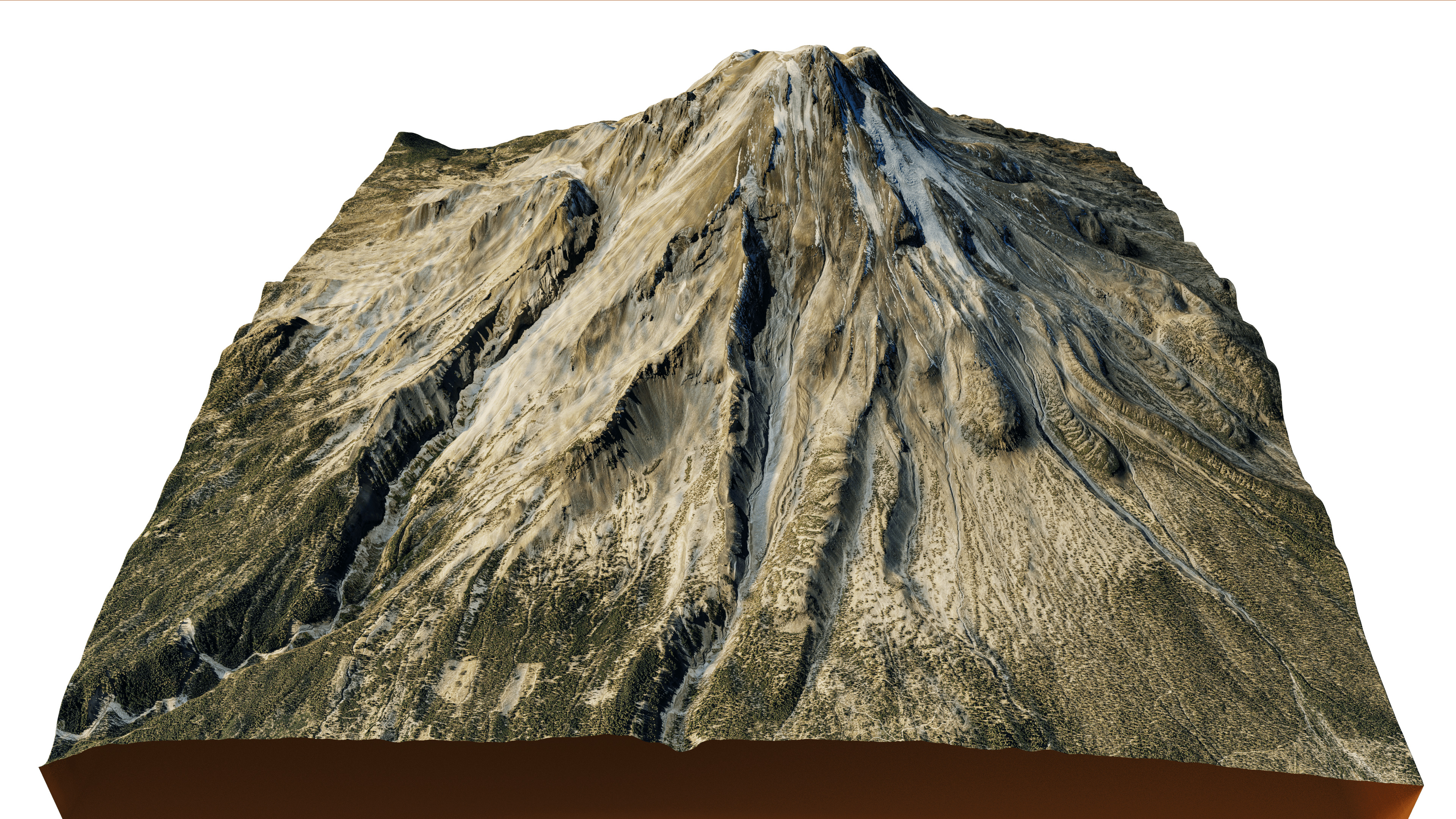 Mount Shasta 3d model terrain 3D model_10