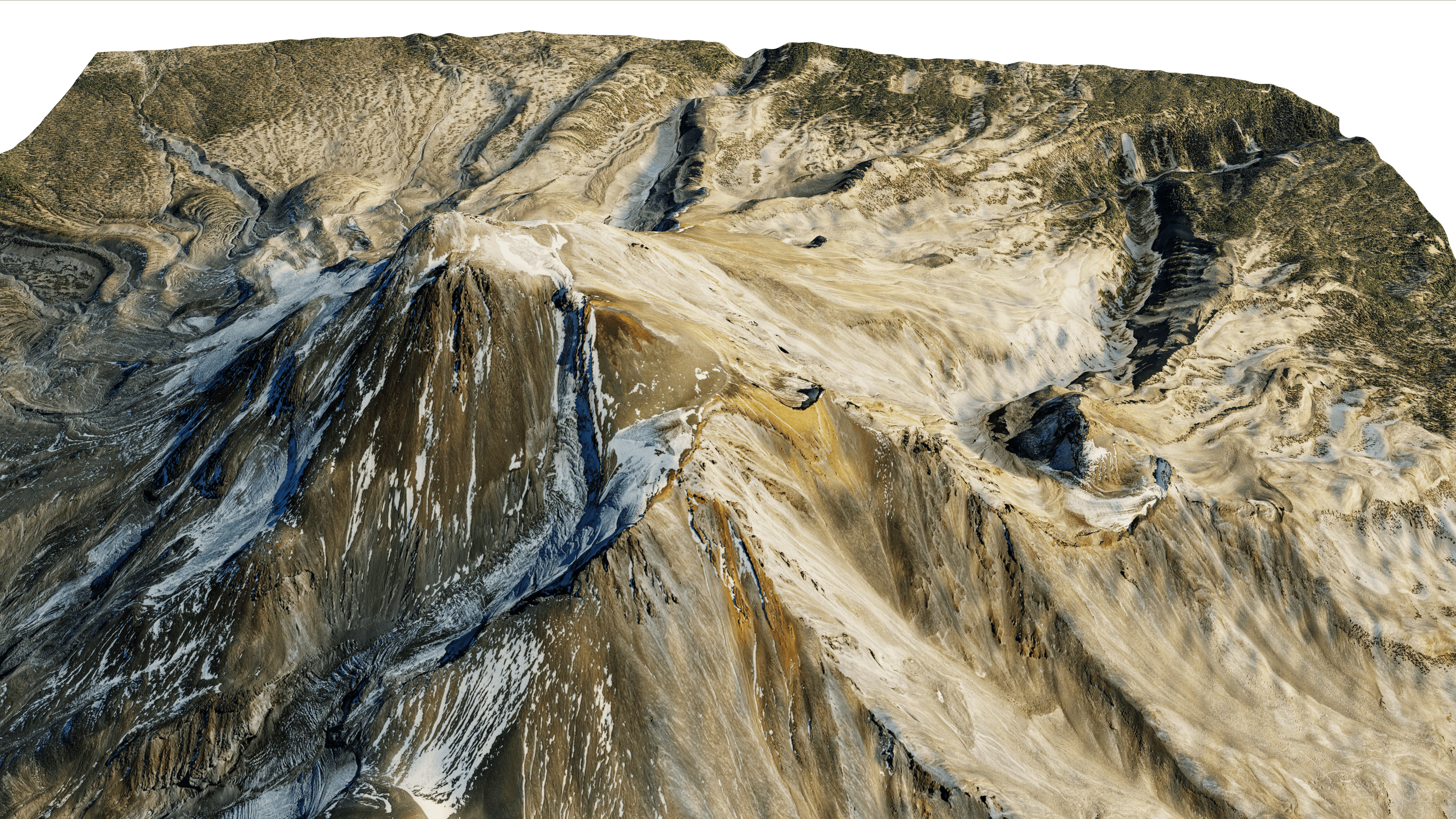 Mount Shasta 3d model terrain 3D model_8
