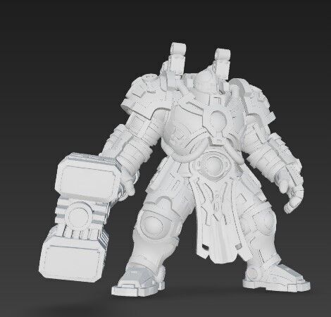 3D Printable Iron Oath Thunderstrike Heavy Battle Armor  3D model_2