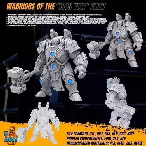 3D Printable Iron Oath Thunderstrike Heavy Battle Armor  3D model