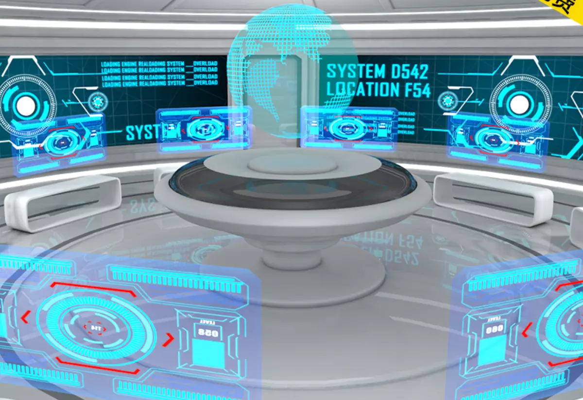 Future science fiction scenes 3D model_0