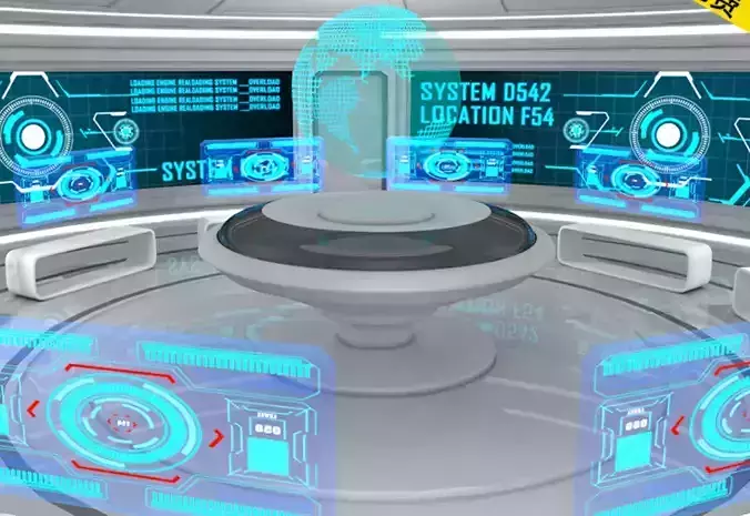 Future science fiction scenes