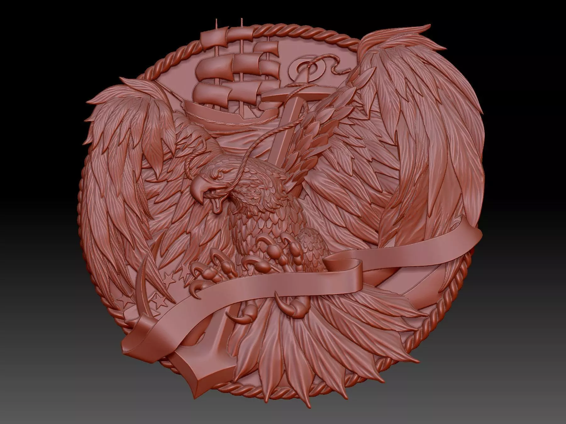 Eagle 3D print model