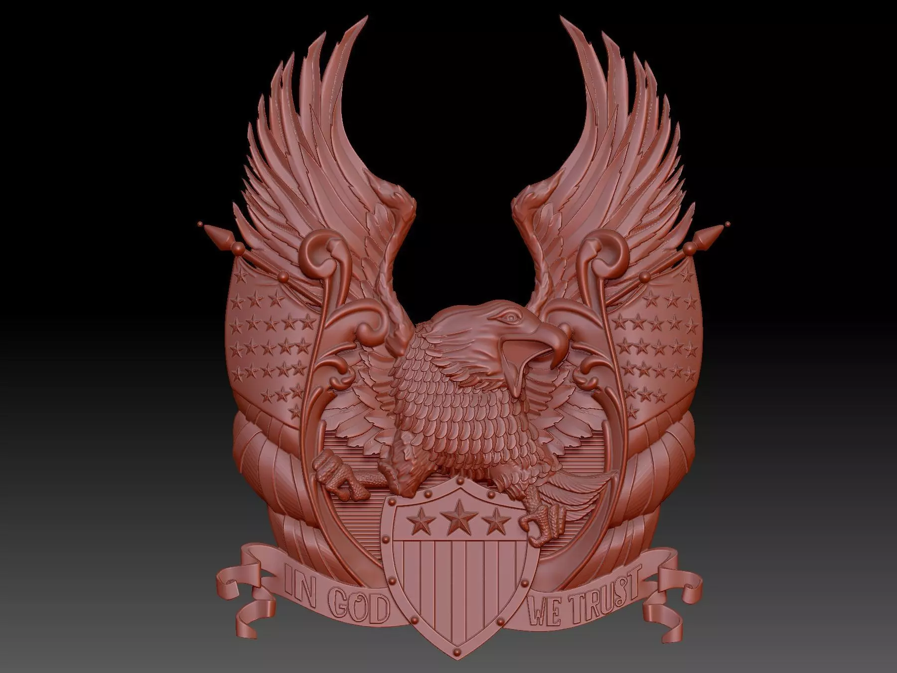 eagle 3D print model