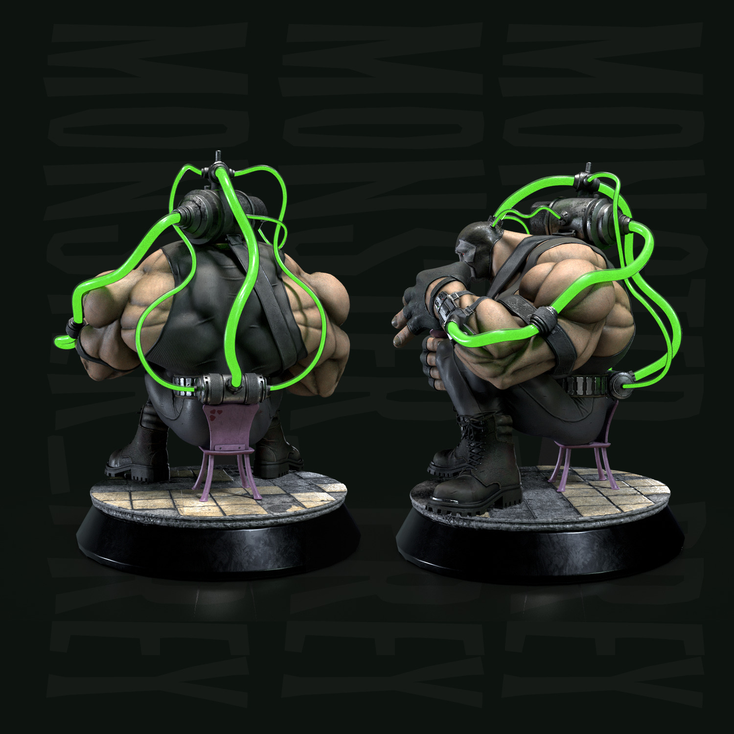 Bane 3D Print model 3D print model_1